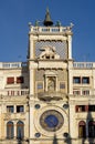 Astronomical clock tower on St. Marco square, Venice, Italy Royalty Free Stock Photo