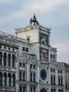 Astronomical clock tower with zodiac signs of St. Mark in Venice, Italy Royalty Free Stock Photo