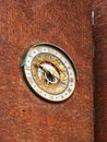 Astronomical clock on wall City Hall - Oslo Norway Royalty Free Stock Photo