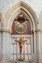 Astronomical clock in Wells cathedral Royalty Free Stock Photo