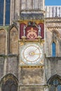 Astronomical clock at Wells cathedral Royalty Free Stock Photo