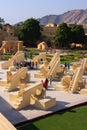 Astronomical Observatory Jantar Mantar in Jaipur, Rajasthan, Ind Royalty Free Stock Photo