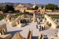 Astronomical Observatory Jantar Mantar in Jaipur, Rajasthan, Ind Royalty Free Stock Photo