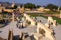 Astronomical Observatory Jantar Mantar in Jaipur, Rajasthan, Ind Royalty Free Stock Photo