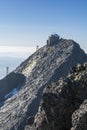 Astronomical observatory on summit of Lomnica in Slovakia Royalty Free Stock Photo