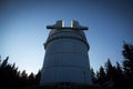 Astronomical Observatory under the night sky stars Royalty Free Stock Photo