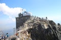 Astronomical observatory and upper station od cable car to Lomnicky peak 2634 m,, High Tatras Royalty Free Stock Photo