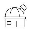 Astronomical observatory Vector icon which can easily modify or edit