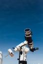 Astronomical telescope tube Royalty Free Stock Photo