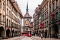 Astronomical Zytglogge clock tower in old town of Bern, Switzerland Royalty Free Stock Photo