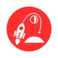 Astronomy glyph background icon which can easily modify or edit