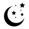 Astronomy Glyph Style vector icon which can easily modify or edit