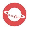 Astronomy glypy with color background vector icon which can easily modify or edit