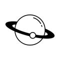 Astronomy Half Glyph and Line mixing Vector icon which can easily modify or edit