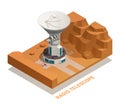 Astronomy Isometric Concept