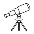 Space and Planets Isolated Vector icons set every single icons can be easily modified or edit this set consist with space, telesc Royalty Free Stock Photo
