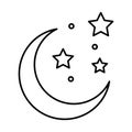 Astronomy Line Style vector icon which can easily modify or edit Royalty Free Stock Photo