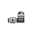 Astronomy observatory vector icon