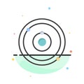 Astronomy, Planet, Education, Learning Abstract Flat Color Icon Template