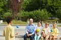 Astronomy Presentation in Outdoor Lesson