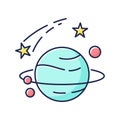 Astronomy RGB color icon