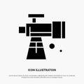 Astronomy, Scope, Space, Telescope solid Glyph Icon vector