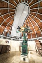 Astronomy telescope in an astronomical observatory.