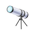 Astronomy Telescope Isometric Composition Royalty Free Stock Photo