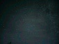 Astrophoto taken with the Galaxy S23 Ultra. The starry sky and the Milky Way galaxy are visible in the countryside at night