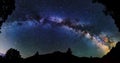 Astrophotography of Milky Way galaxy Royalty Free Stock Photo