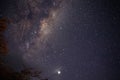 astrophotography the milky way and shooting stars Royalty Free Stock Photo