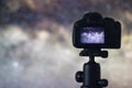 Astrophotography. Space Astronomy Long exposure photography. Royalty Free Stock Photo