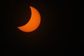 Astrophotography of the stages of the 2024 annular solar eclipse seen from central Mexico