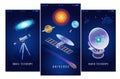 Astrophysics Isometric Banners