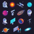 Astrophysics Isometric Icons