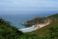 Asturian beach of Llanes in a forest