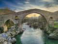 Asturias. Basilica of Santa Maria, Covadonga. Picos de Europa,Spain Royalty Free Stock Photo