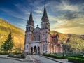 Asturias. Basilica of Santa Maria, Covadonga. Picos de Europa,Spain Royalty Free Stock Photo