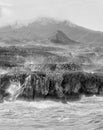 Asturias coastline with abrupt cliffs