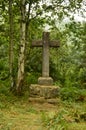 Asturias Cross On The Camin Encantau Route In The Council Of Llanes. Nature, Travel, Landscapes, Forests, Fantasy.