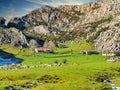 Asturias. Lakes Of Covadonga in Picos De Europa National Park. Spain Royalty Free Stock Photo