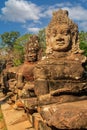 Asuras, or demons, guarding the entrance to Angkor Thom, Cambodia