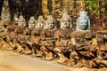 Asuras, or demons, guarding the entrance to Angkor Thom, Cambodia