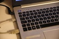 Asus laptop as work place in Copenhagen Denmark