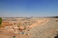 Aswan dam on Nile river, Egypt, Africa Royalty Free Stock Photo