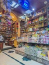 Aswan - Egypt - 12 June 2023 : Egiptian Spices and Herbs at Traditional Bazaar. Royalty Free Stock Photo