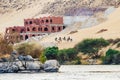 Aswan, Egypt, River nile, rocks, trees, sand, camels