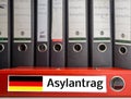 Asylum application file Royalty Free Stock Photo