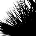 Asymmetric, irregular element with scattered edgy, pointed shape