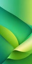 Asymmetrical Shapes in Green Lightgreen Royalty Free Stock Photo